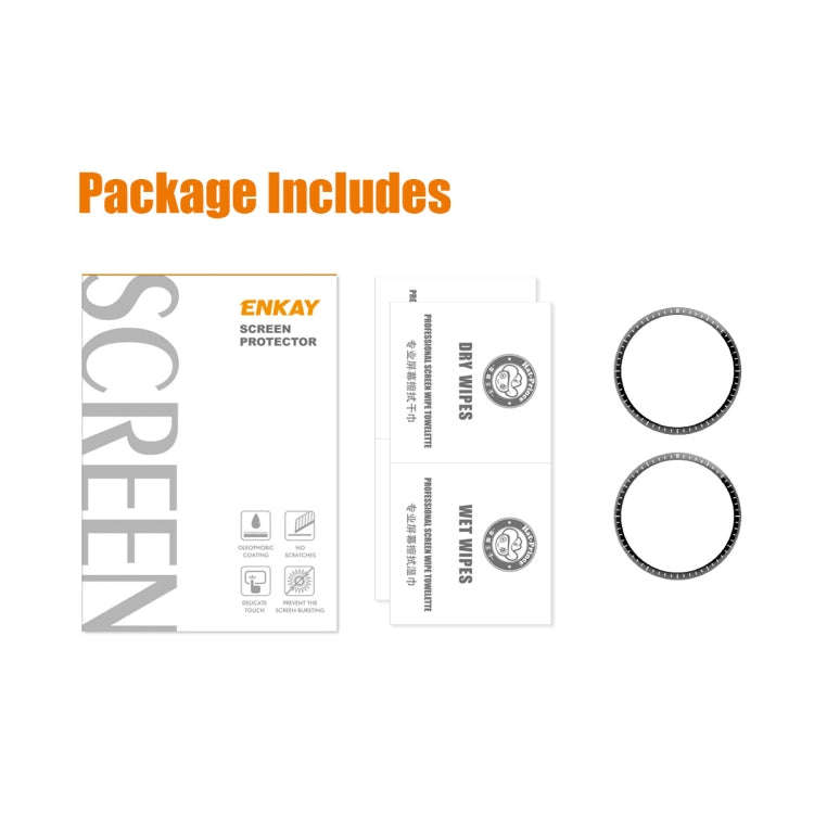 For Huawei Watch GT 4 46mm 2pcs ENKAY 3D Full Coverage Soft PC Edge PMMA HD Screen Film