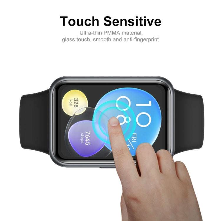 For Huawei Watch Fit Special Edition 5pcs ENKAY 3D Full Coverage Soft PC Edge PMMA HD Screen Film