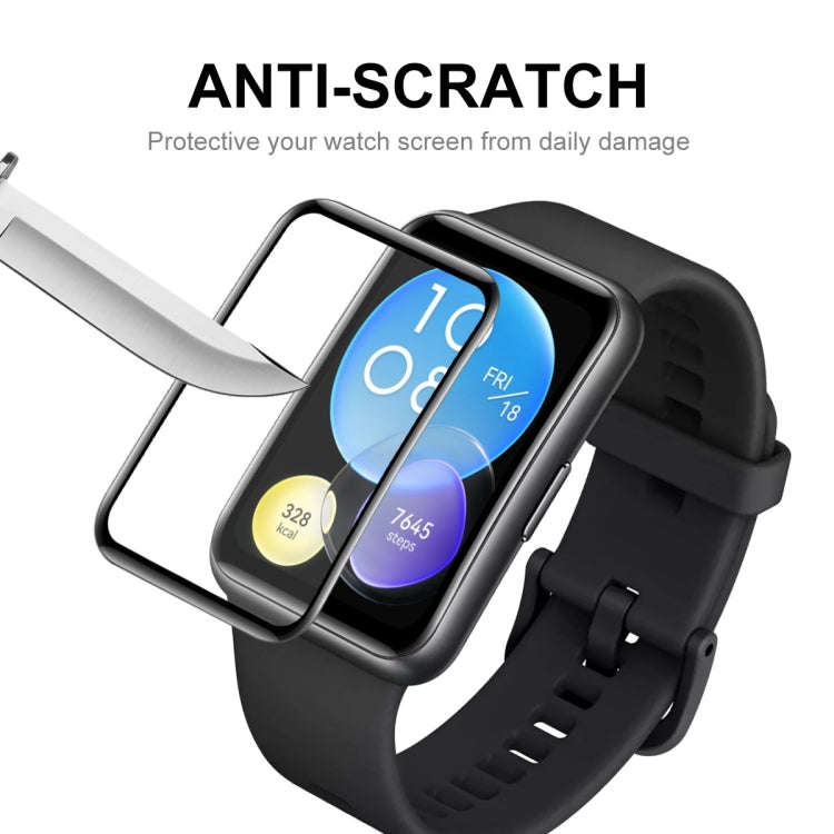 For Huawei Watch Fit Special Edition 5pcs ENKAY 3D Full Coverage Soft PC Edge PMMA HD Screen Film