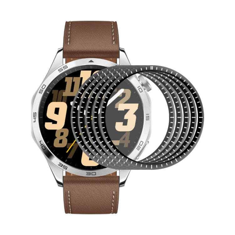 For Huawei Watch GT 4 46mm 5pcs ENKAY 3D Full Coverage Soft PC Edge PMMA HD Screen Film