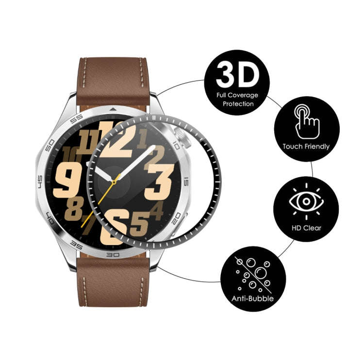 For Huawei Watch GT 4 46mm 5pcs ENKAY 3D Full Coverage Soft PC Edge PMMA HD Screen Film