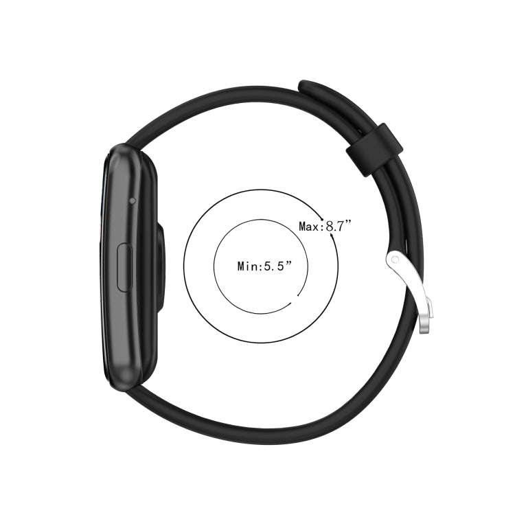 For Huawei Watch Fit New Two-Color Silicone Watch Band(Black+Gray)
