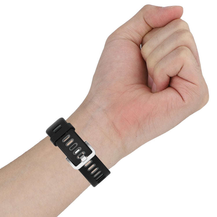 For Huawei Watch Fit New Two-Color Silicone Watch Band(Black+Gray)