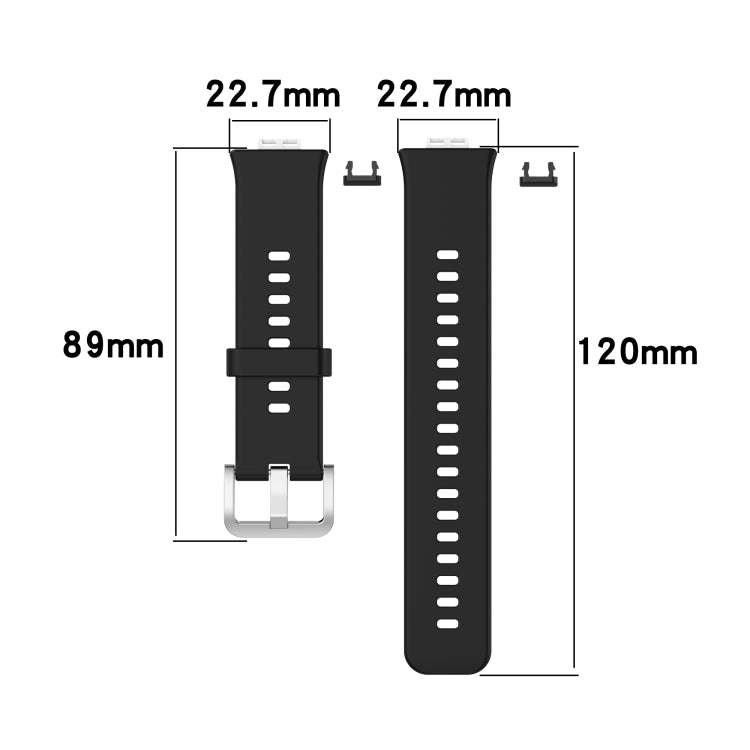 For Huawei Watch Fit New Solid Color Silicone Watch Band(Light Blue)