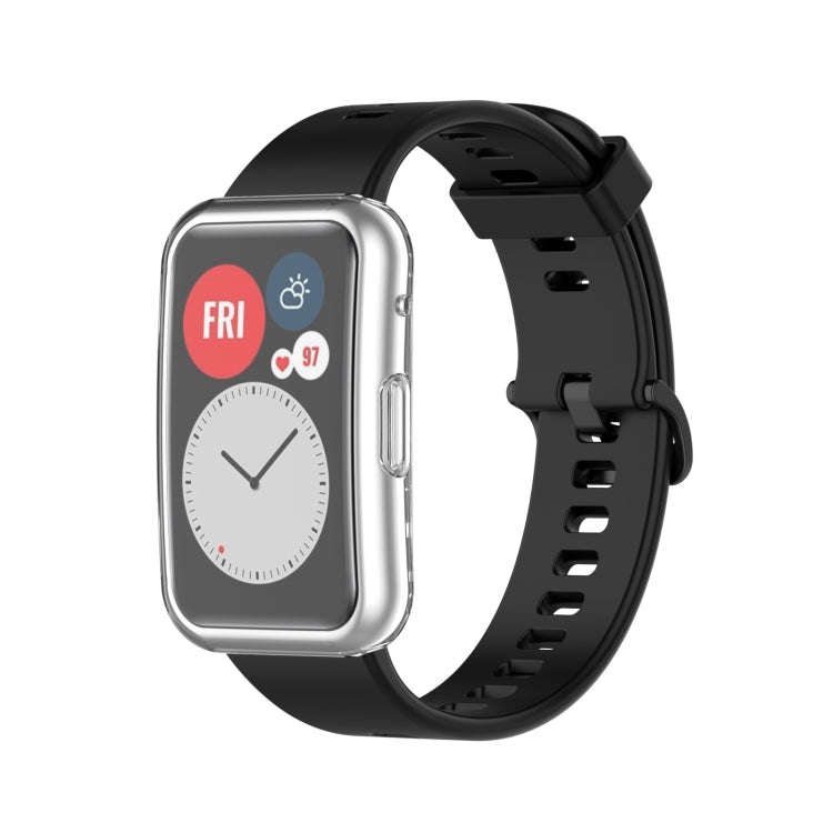 For Huawei Watch Fit TPU Electroplating Watch Protective Case(Transparent)