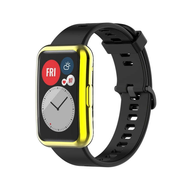 For Huawei Watch Fit Special Edition TPU Electroplating Watch Protective Case(Gold)