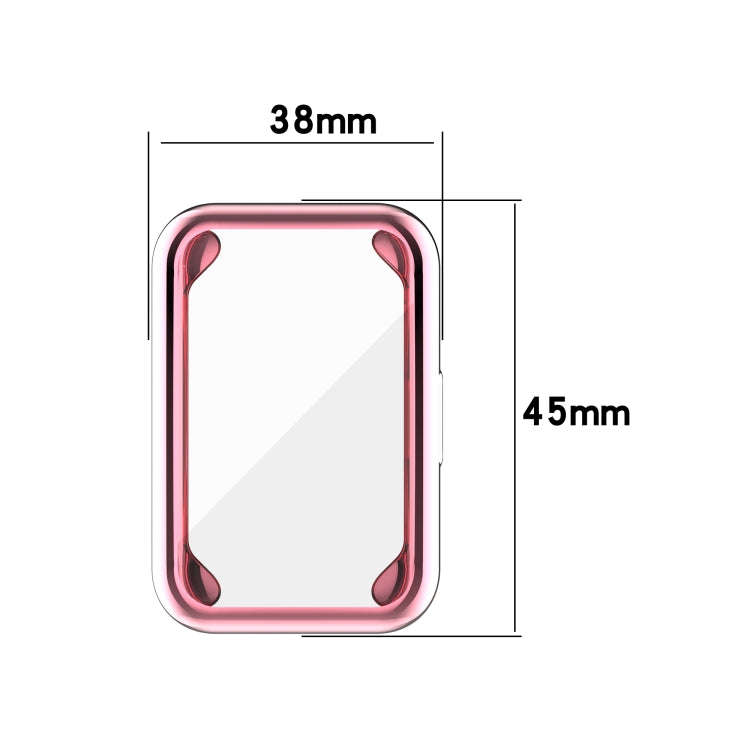 For Huawei Watch Fit TPU Electroplating Watch Protective Case(Transparent)