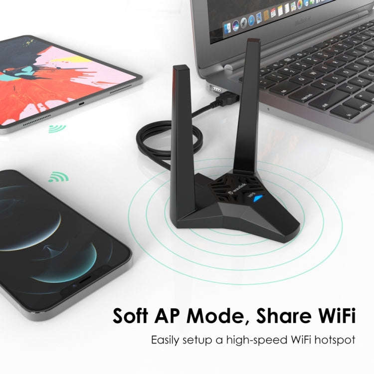 WAVLINK WN692A3 Lag-Free Gaming High Speed AC1300M Wireless Dual Band USB 3.0 Adapter