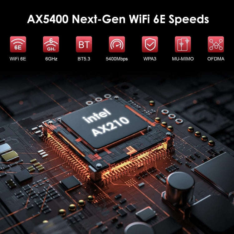 WAVLINK WN675X3-PCIE Tri-band 5400Mbps WiFi 6E PCIe Wireless Adapter BT 5.3 Network Card