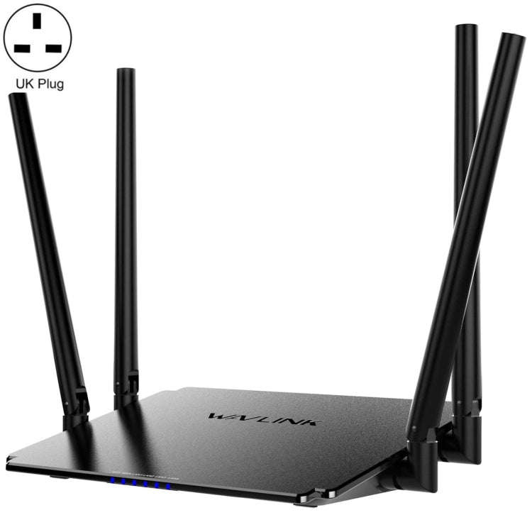 WAVLINK WN532A3 WPA2-PSK 300Mbps Dual Band Wireless Repeater AC1200M Wireless Routers, Plug:UK Plug