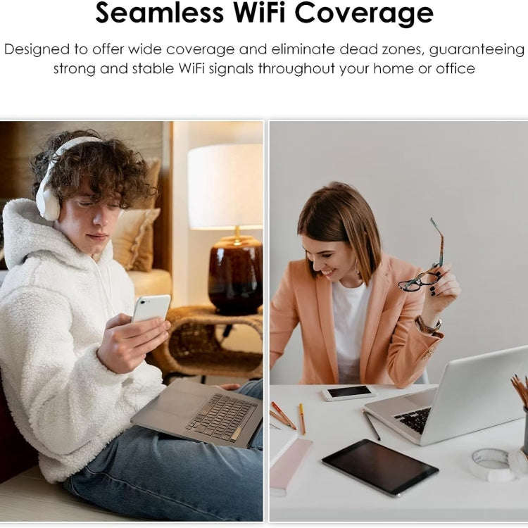 WAVLINK WN532A3 WPA2-PSK 300Mbps Dual Band Wireless Repeater AC1200M Wireless Routers, Plug:UK Plug