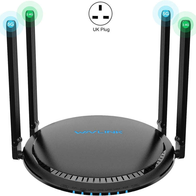 WAVLINK WN531MX3 Wider Coverage AX3000 WiFi 6 Wireless Routers Dual Band Wireless Repeater, Plug:...