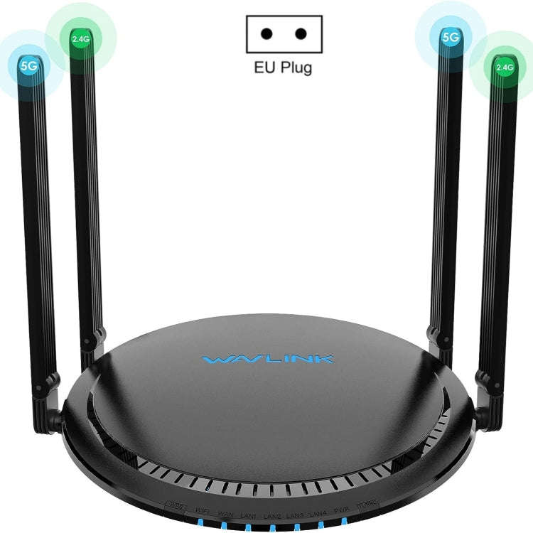 WAVLINK WN531MX3 Wider Coverage AX3000 WiFi 6 Wireless Routers Dual Band Wireless Repeater, Plug:...