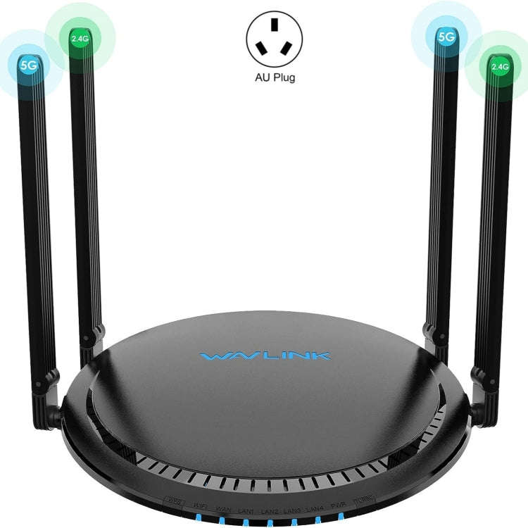 WAVLINK WN531MX3 Wider Coverage AX3000 WiFi 6 Wireless Routers Dual Band Wireless Repeater, Plug:...