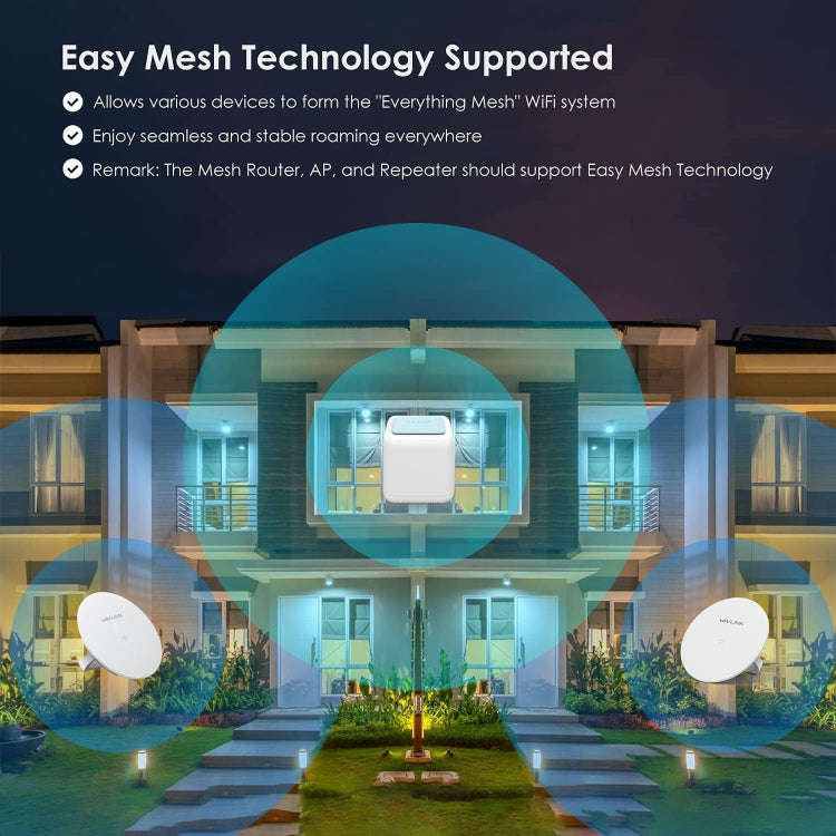 WAVLINK WN535M1 WiFi Wireless Routers 11AC AC1200 Mesh Wireless Repeater Signal Extender, Plug:UK...