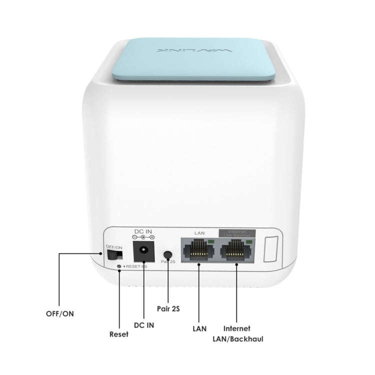 WAVLINK WN535M1 WiFi Wireless Routers 11AC AC1200 Mesh Wireless Repeater Signal Extender, Plug:US...