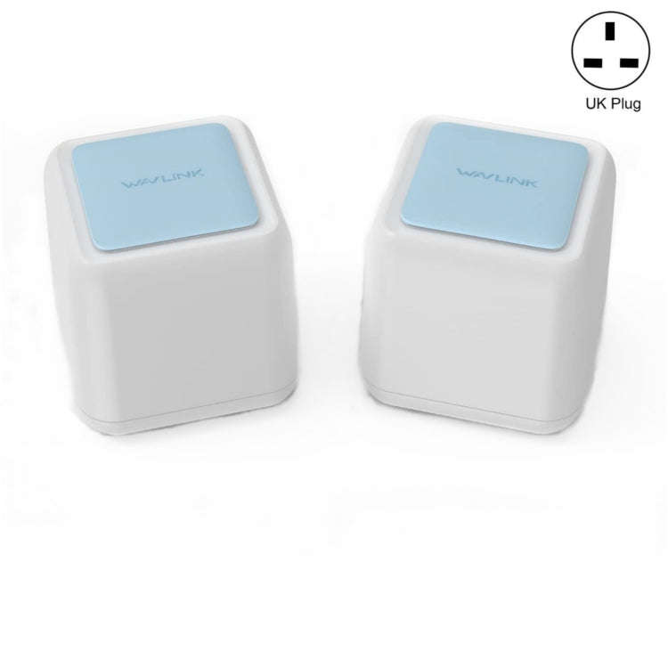 WAVLINK WN535M2 For Home Office 2pcs Mesh Wireless Router AC1200 Dual Band WiFi Signal Booster, P...