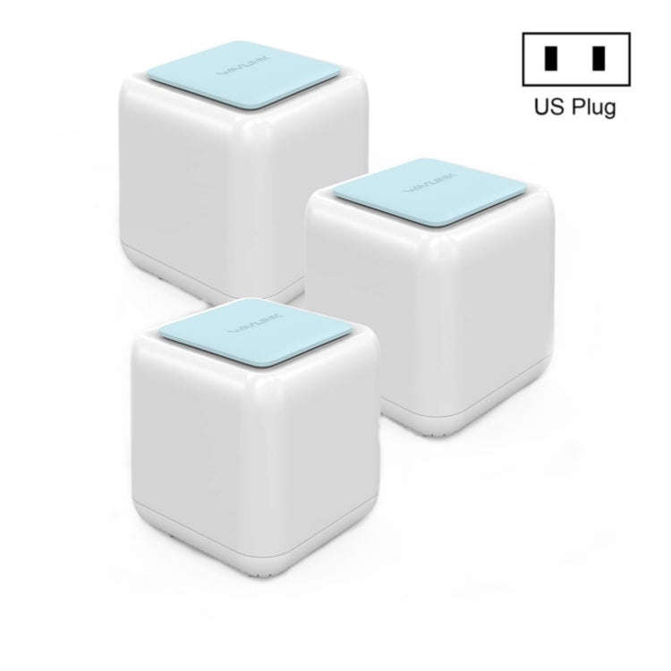 WAVLINK WN535M3 For Home Office 3pcs Mesh Wireless Router AC1200 Dual Band WiFi Signal Booster, P...