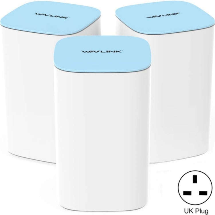WAVLINK WN551K3 3pcs AC3000 WiFi Wireless Repeater Built-in Antenna Tri-Band Mesh Wireless Router...