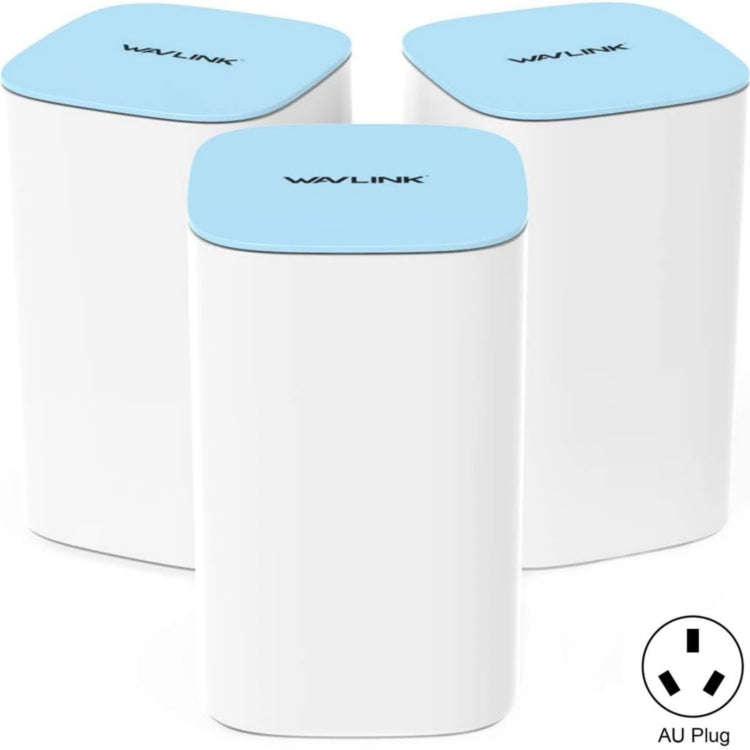 WAVLINK WN551K3 3pcs AC3000 WiFi Wireless Repeater Built-in Antenna Tri-Band Mesh Wireless Router...