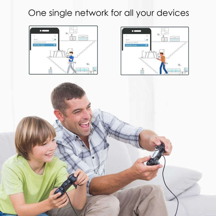 WAVLINK WN551K3 3pcs AC3000 WiFi Wireless Repeater Built-in Antenna Tri-Band Mesh Wireless Router...