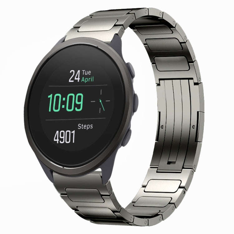 For SUUNTO 5 Peak 22mm I-Shaped Titanium Alloy Watch Band(Grey)
