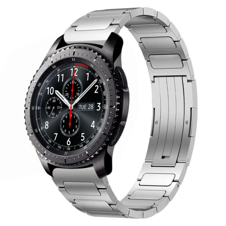 For Samsung Gear S3 Frontier 22mm I-Shaped Titanium Alloy Watch Band(Sliver)