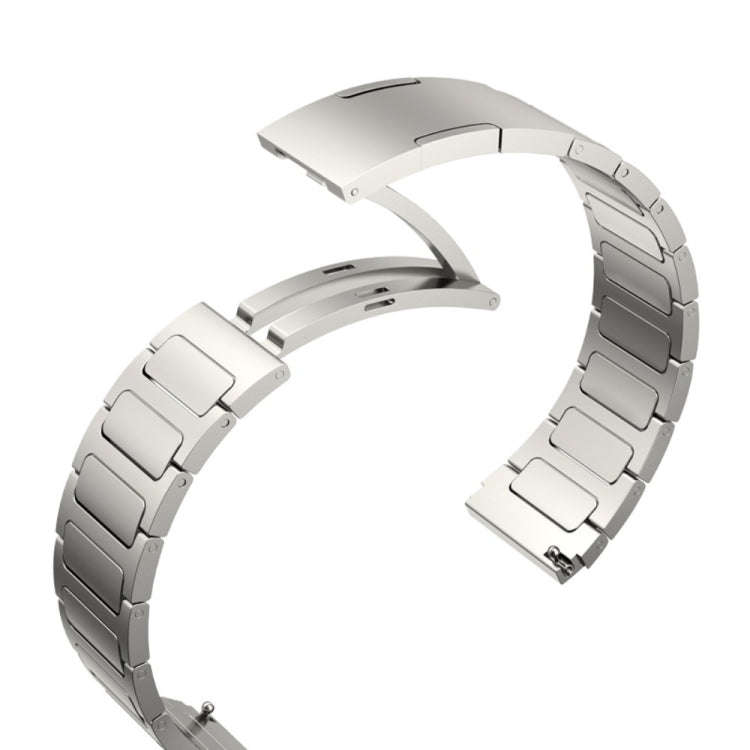 For Garmin Forerunner 255 22mm I-Shaped Titanium Alloy Watch Band(Sliver)