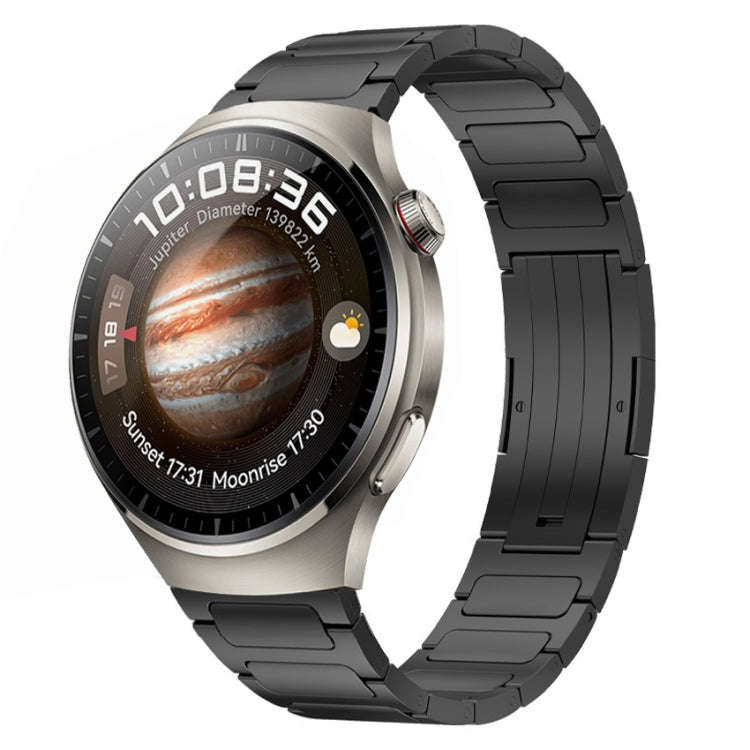 For Huawei Watch 4 22mm I-Shaped Titanium Alloy Watch Band(Black)