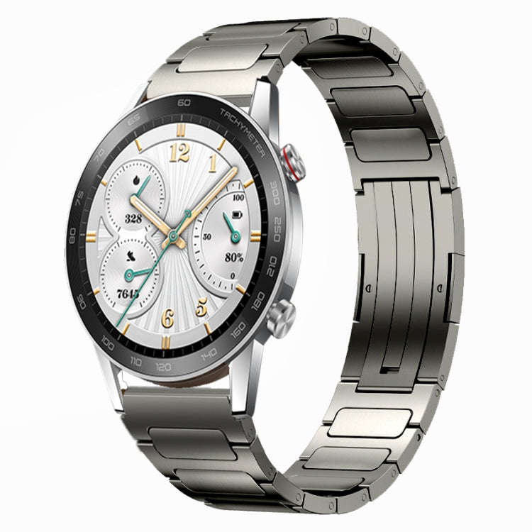 For Honor Watch GS 3i 22mm I-Shaped Titanium Alloy Watch Band(Grey)