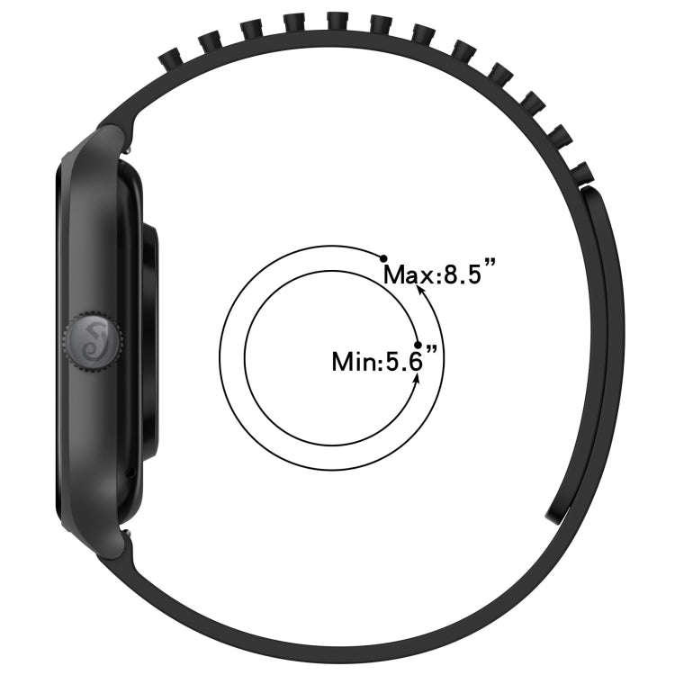 For Garmin VivoMove Style 20mm Holes Breathable 3D Dots Silicone Watch Band(Midnight Blue)