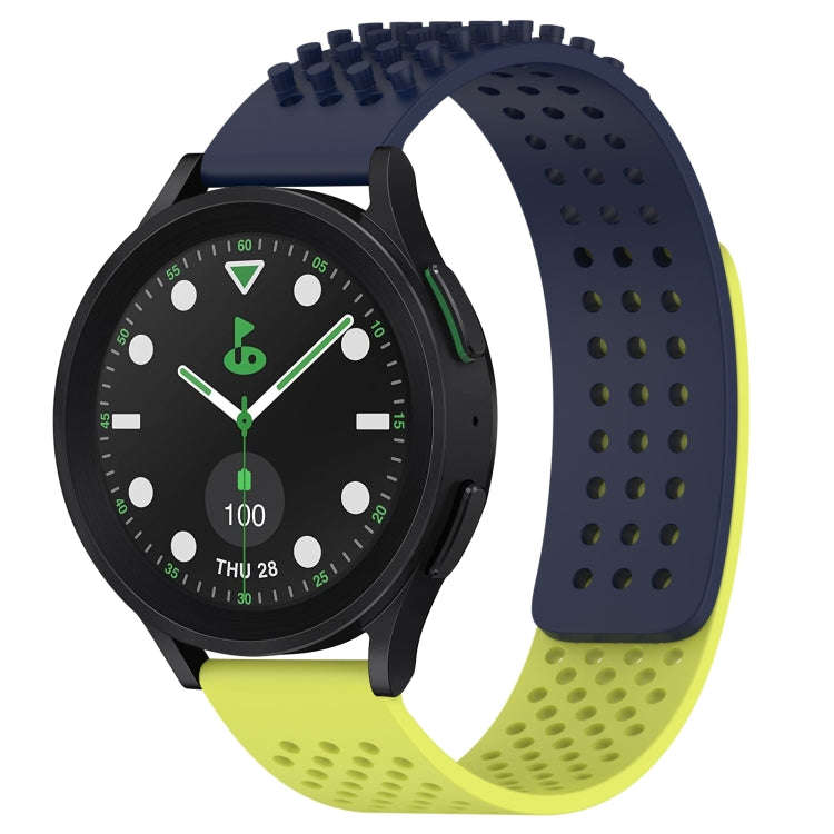 For Samsung Galaxy watch 5 Pro Golf Edition 20mm Holes Breathable 3D Dots Silicone Watch Band(Mid...