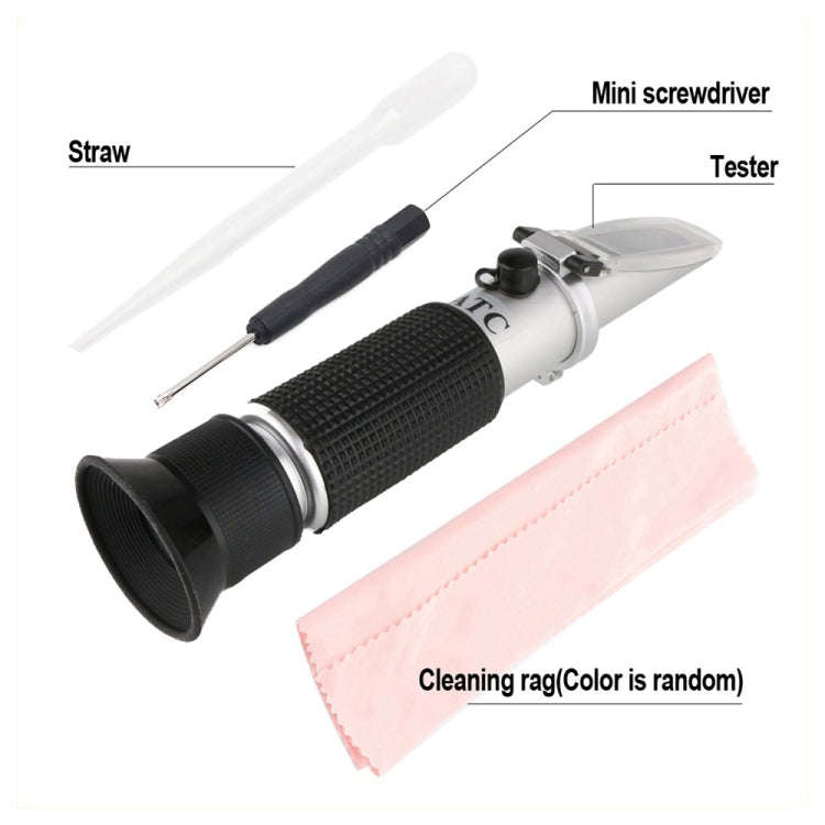 RZ120 Refractometer Beer Brix Wort Sugar Alcohol Specific Gravity Salinity Measurement Handheld T...