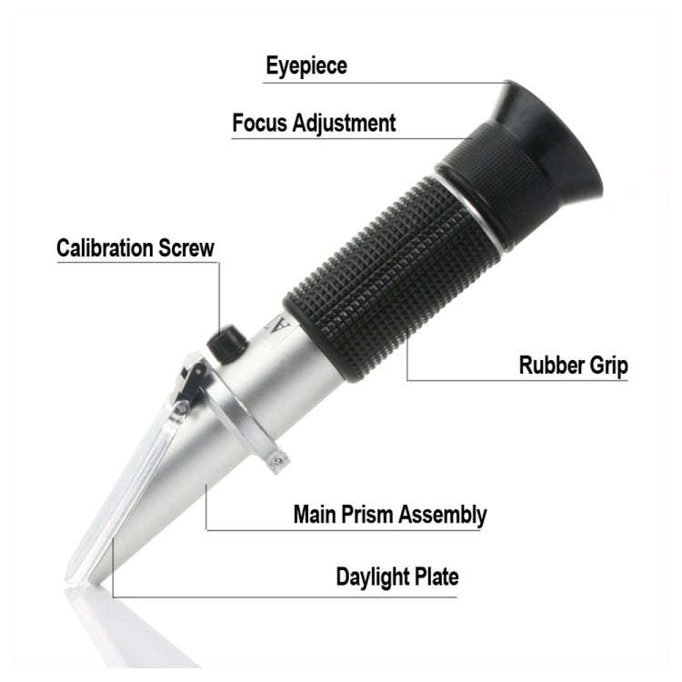 RZ120 Refractometer Beer Brix Wort Sugar Alcohol Specific Gravity Salinity Measurement Handheld T...