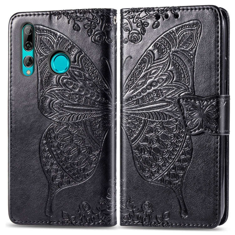 Butterfly Love Flowers Embossing Horizontal Flip Leather Case for Huawei Y9 Prime (2019), with Ho...