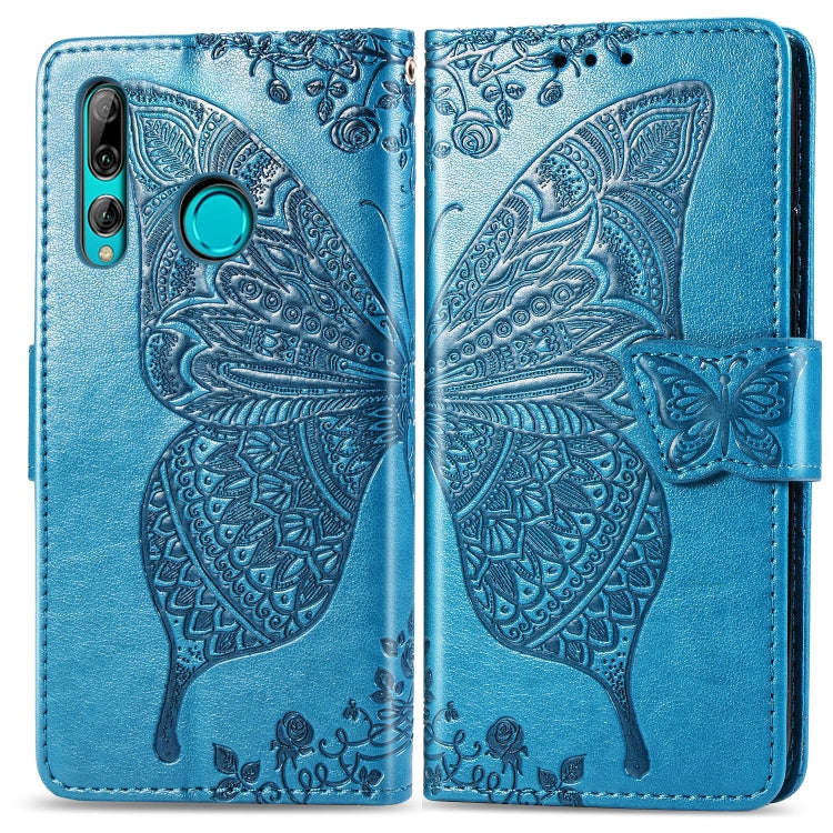 Butterfly Love Flowers Embossing Horizontal Flip Leather Case for Huawei Y9 Prime (2019), with Ho...