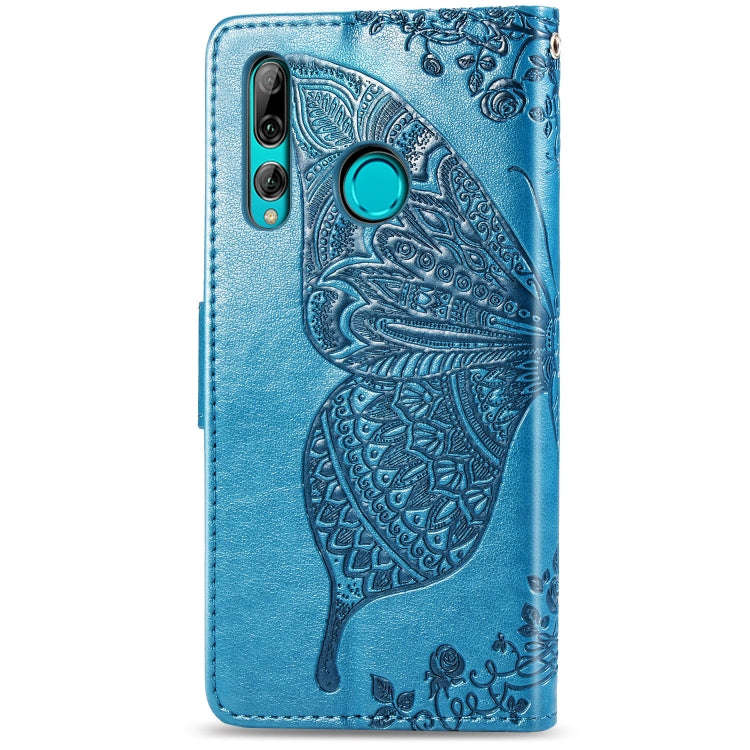 Butterfly Love Flowers Embossing Horizontal Flip Leather Case for Huawei Y9 Prime (2019), with Ho...