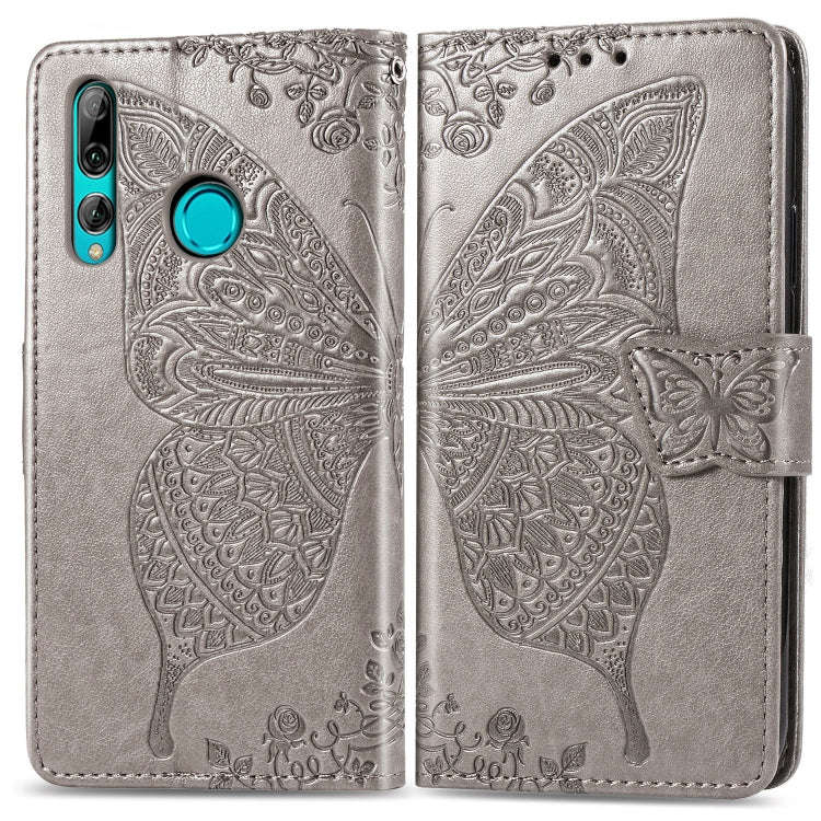 Butterfly Love Flowers Embossing Horizontal Flip Leather Case for Huawei Y9 Prime (2019), with Ho...