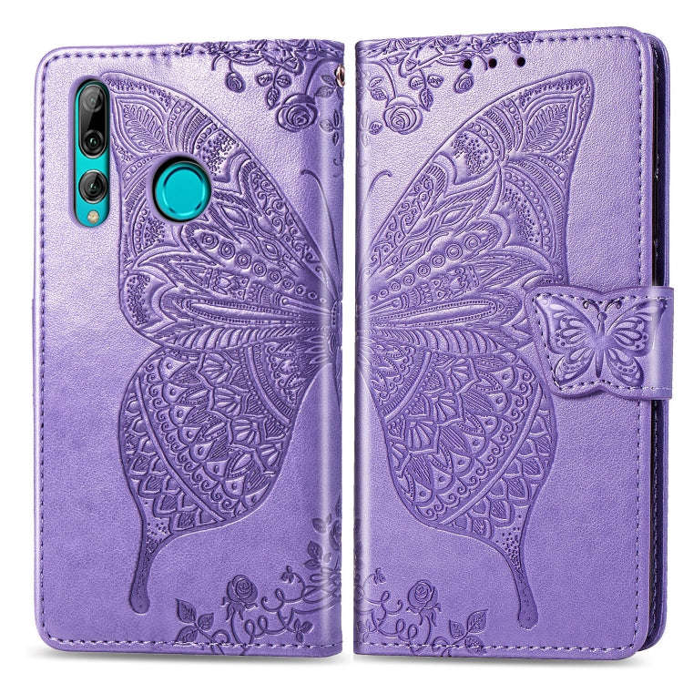 Butterfly Love Flowers Embossing Horizontal Flip Leather Case for Huawei Y9 Prime (2019), with Ho...