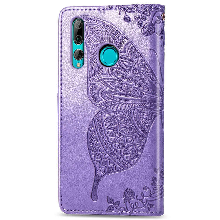 Butterfly Love Flowers Embossing Horizontal Flip Leather Case for Huawei Y9 Prime (2019), with Ho...
