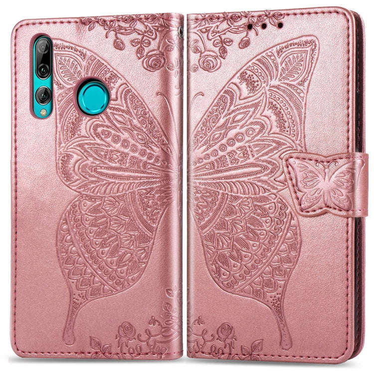 Butterfly Love Flowers Embossing Horizontal Flip Leather Case for Huawei Y9 Prime (2019), with Ho...
