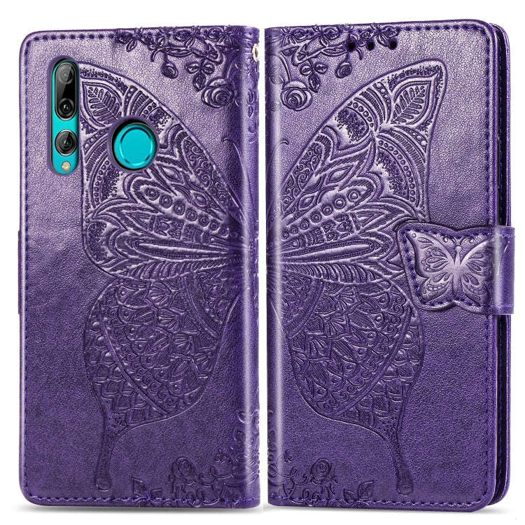 Butterfly Love Flowers Embossing Horizontal Flip Leather Case for Huawei Y9 Prime (2019), with Ho...