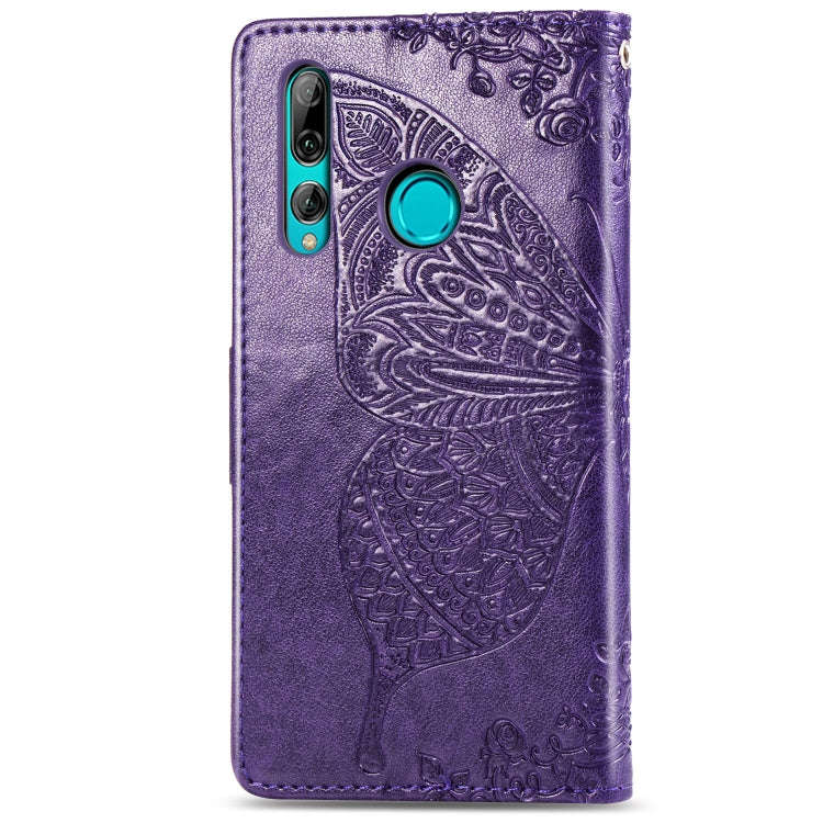 Butterfly Love Flowers Embossing Horizontal Flip Leather Case for Huawei Y9 Prime (2019), with Ho...