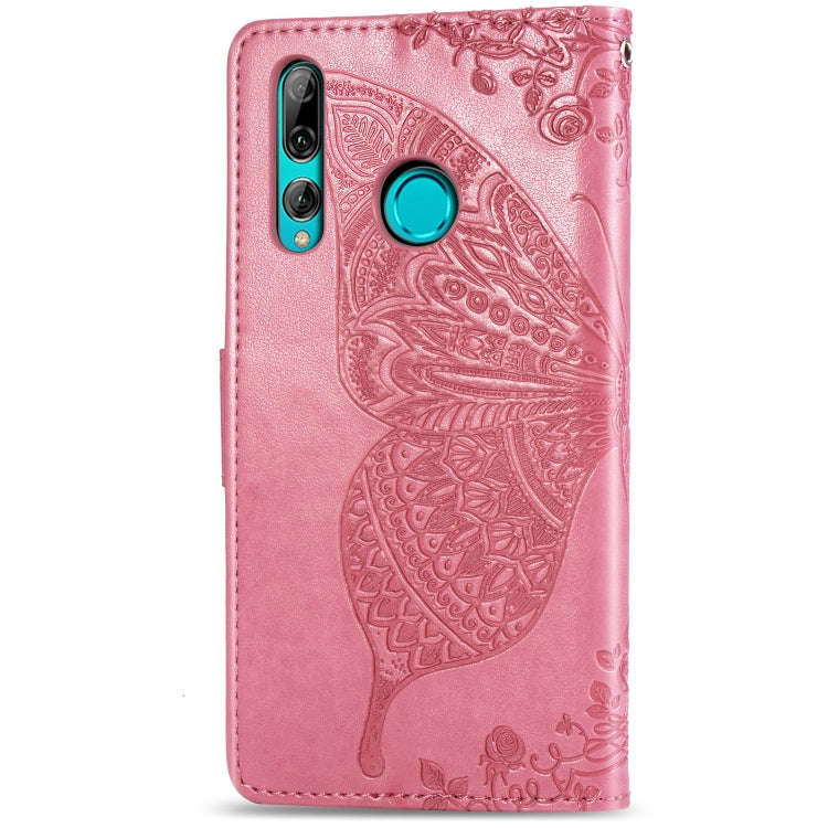 Butterfly Love Flowers Embossing Horizontal Flip Leather Case for Huawei Y9 Prime (2019), with Ho...