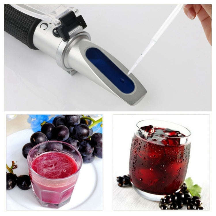 RZ121 Alcohol Refractometer Grape Wine Sugar Content 0~25% Alcohol Concentration 0~40% Brix Teste...