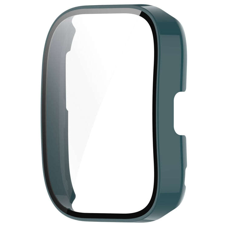 For Amazfit Bip 5 Tempered Film Integrated PC Watch Protective Case(Green)