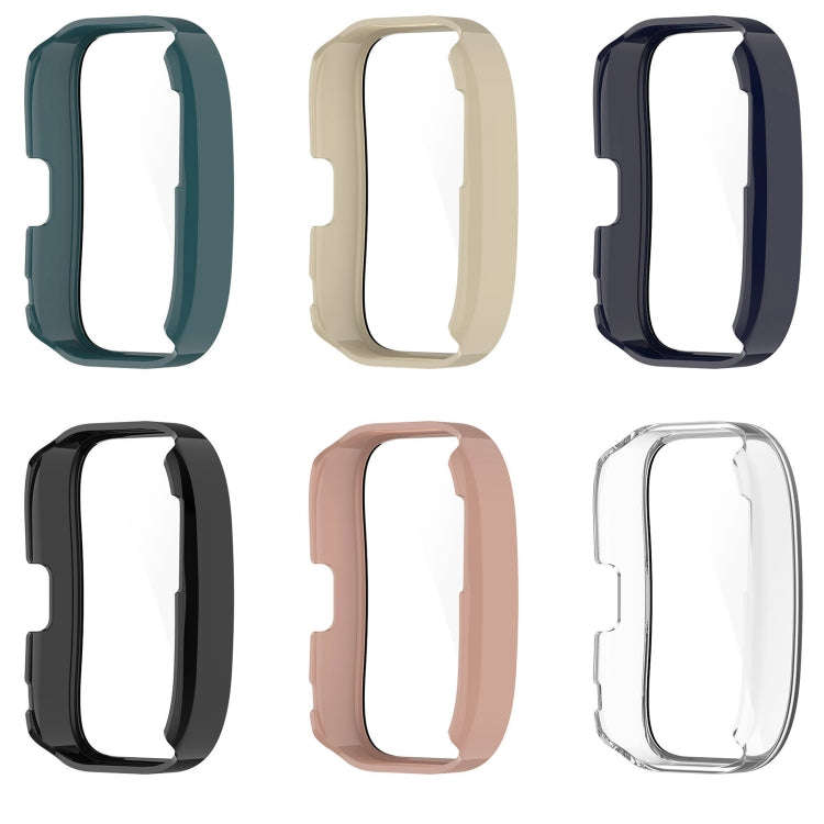 For Amazfit Bip 5 Tempered Film Integrated PC Watch Protective Case(Blue)