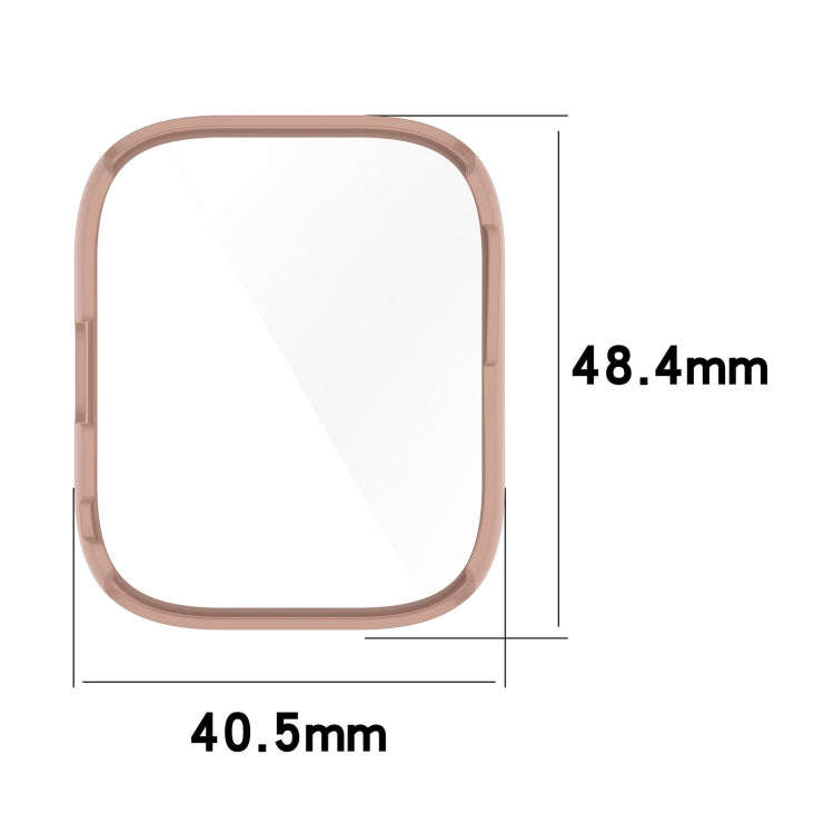 For Amazfit Bip 5 Tempered Film Integrated PC Watch Protective Case(Black)