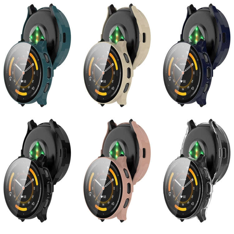 For Garmin Venu 3 PC + Tempered Film Integrated Watch Protective Case(Pink)