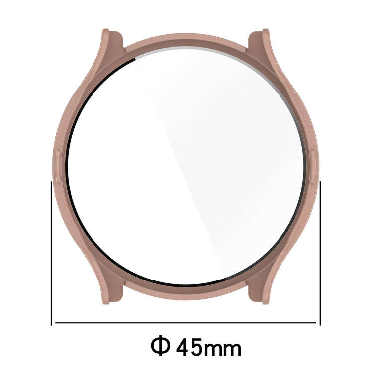 For Garmin Venu 3 PC + Tempered Film Integrated Watch Protective Case(Pink)